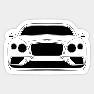 Bentley Continental GT Black Outline Sticker